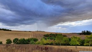 Gewitter mit Starkregen im Anmarsch am 9. September 2022