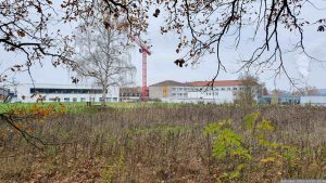 Baustelle an der Main-Klinik Ochsenfurt