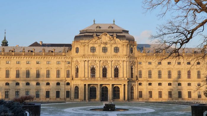Residenz und Hofgarten in Würzburg