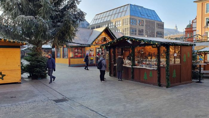 Weihnachtsmarkt 2022 am Oberen Markt in Würzburg