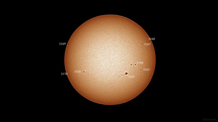 Sonnenfleckenaktivität am 17. Dezember 2022
