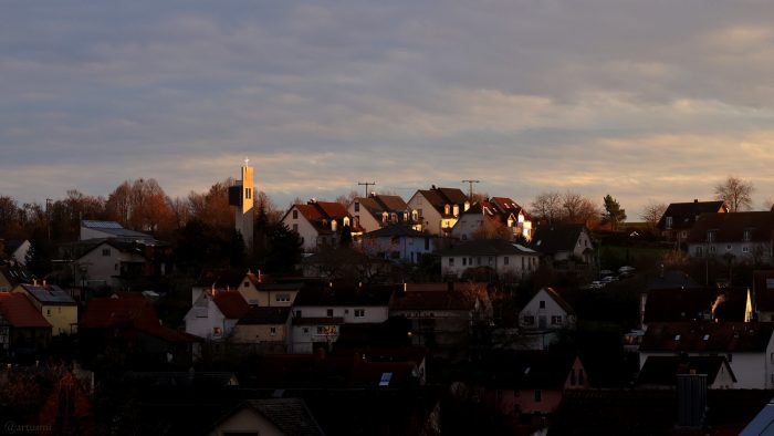 Wetterbild aus Eisingen vom 25. Dezember 2022 (1. Weihnachtsfeiertag)