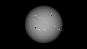 Sonnenfleckenaktivität am 17. Januar 2023