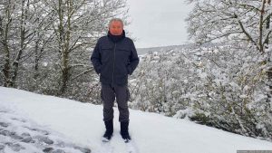 Artur Schmitt am 18. Januar 2023 in der Eisinger Flur
