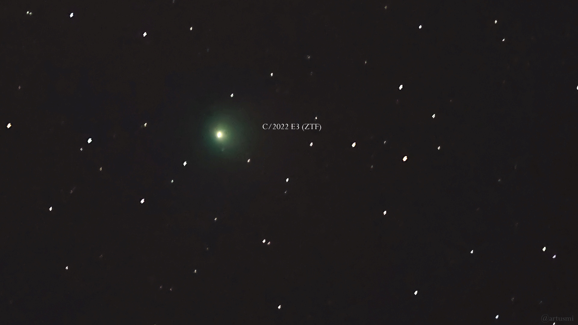 Unsere zweite Beobachtung des Kometen C/2022 E3 (ZTF)