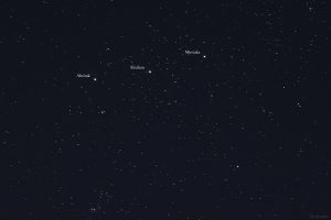 Gürtel des Orion im Sternbild Orion