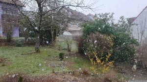 Schneefall am 25. Februar 2023