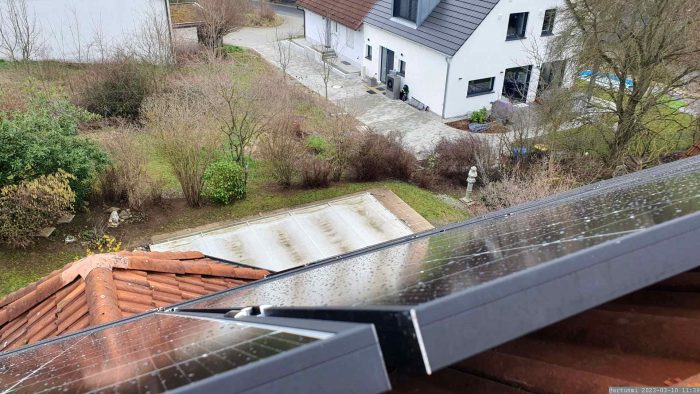 Unsere PV-Anlage am 10. März 2023