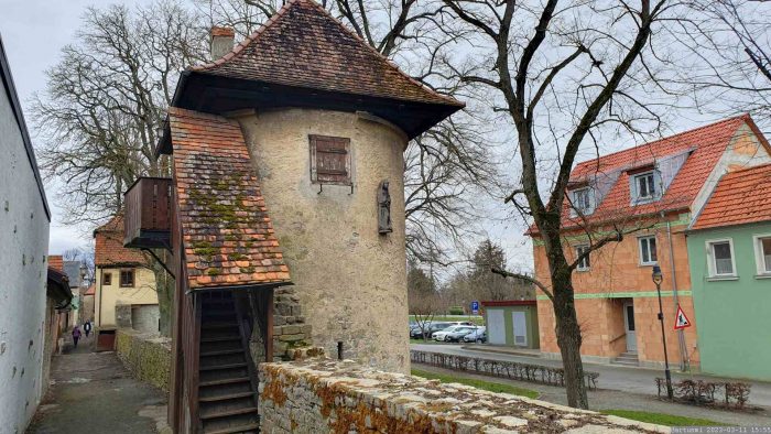 Dettelbach am Main im Landkreis Kitzingen am 11. März 2023