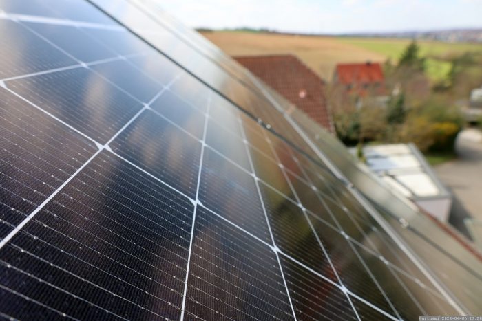 Unsere PV-Anlage am 5. April 2023
