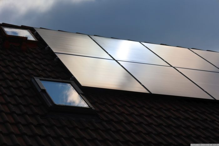 Unsere PV-Anlage am 5. April 2023