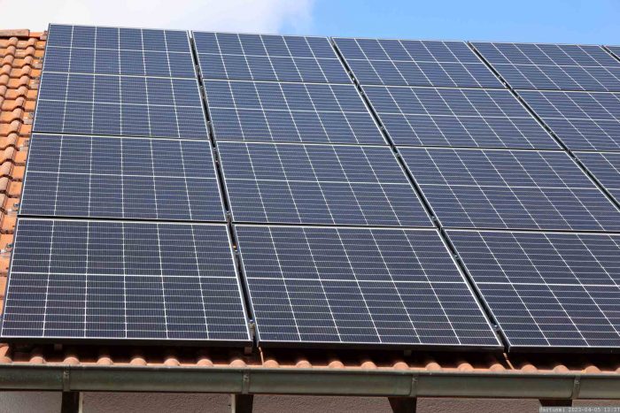 Unsere PV-Anlage am 5. April 2023