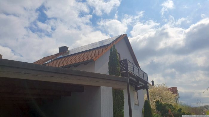 Unsere PV-Anlage am 19. April 2023