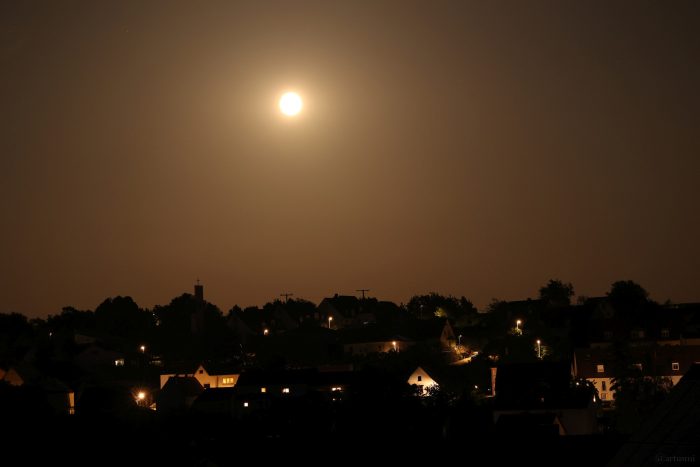 Der Mond am 2. Juli 2023 am Südhimmel von Eisingen