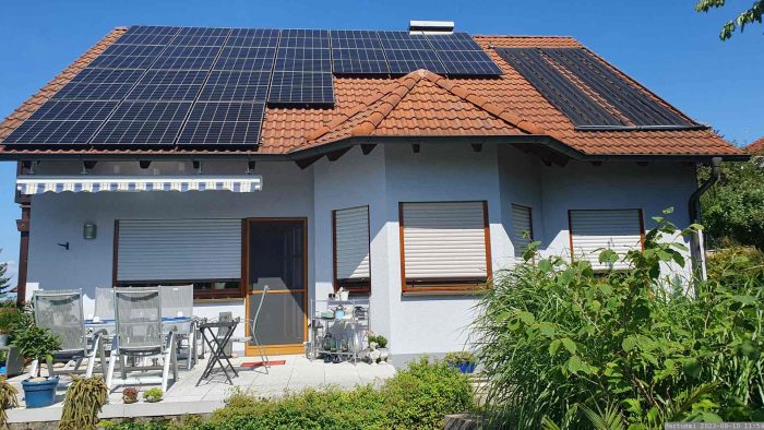 Unsere PV-Anlage am 10. August 2023