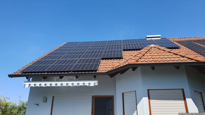 Unsere PV-Anlage am 10. August 2023