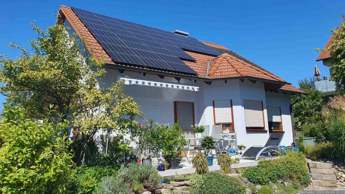 Unsere PV-Anlage am 4. September 2023
