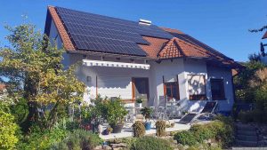 Unsere PV-Anlage am 8. September 2023