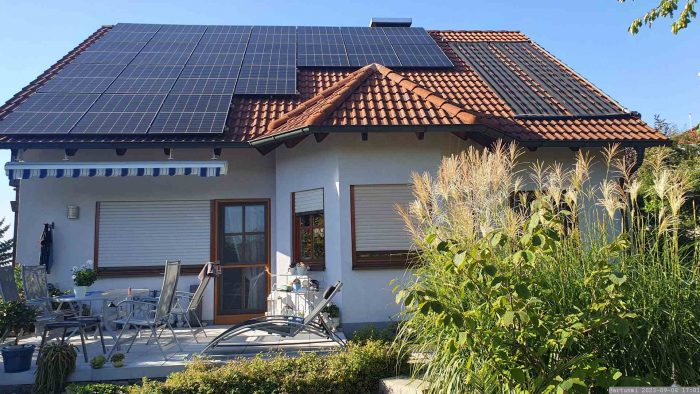 Unsere PV-Anlage am 8. September 2023