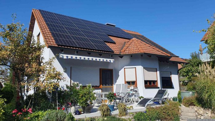 Unsere PV-Anlage am 1. Oktober 2023