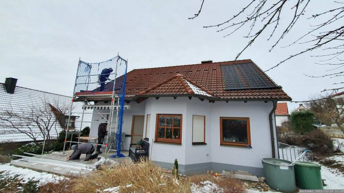 Installation unserer PV-Anlage am 19. Dezember 2022