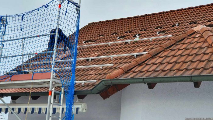 Installation unserer PV-Anlage am 19. Dezember 2022
