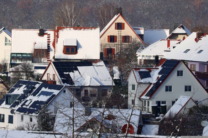Unsere PV-Anlage am 20. Januar 2023