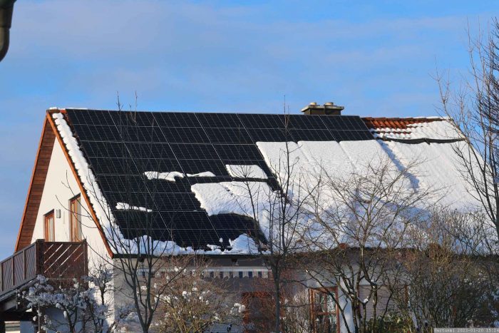 Unsere PV-Anlage am 20. Januar 2023