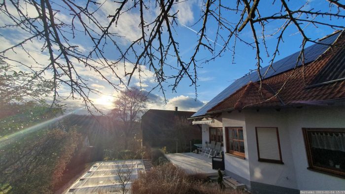 Unsere PV-Anlage am 4. Februar 2023