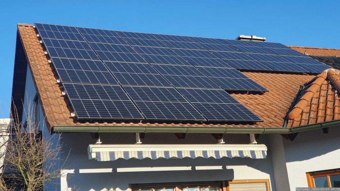 Unsere PV-Anlage am 7. Februar 2023