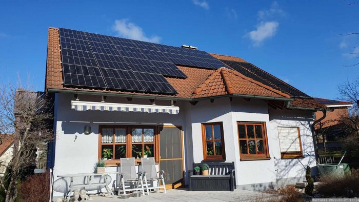 Unsere PV-Anlage am 27. Februar 2023
