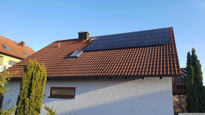 Unsere PV-Anlage am 2. März 2023