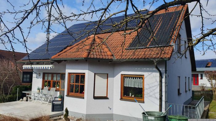 Unsere PV-Anlage am 7. März 2023