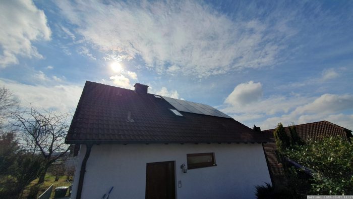 Unsere PV-Anlage am 7. März 2023