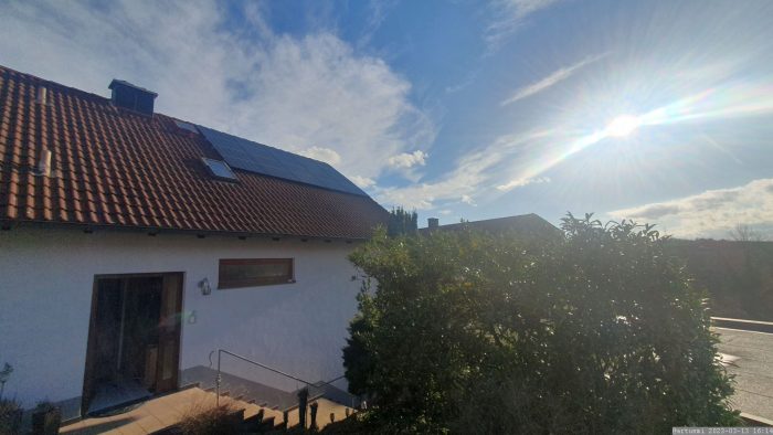 Unsere PV-Anlage am 13. März 2023