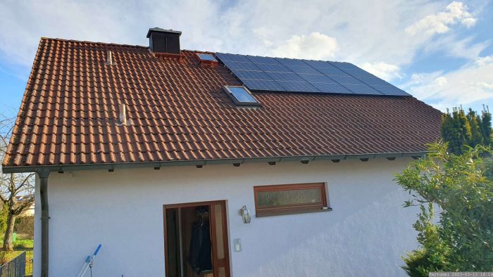 Unsere PV-Anlage am 13. März 2023