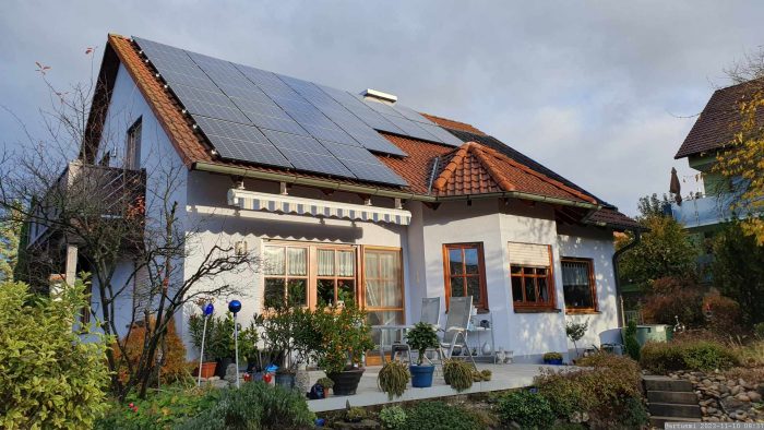 Unsere PV-Anlage am 10. November 2023