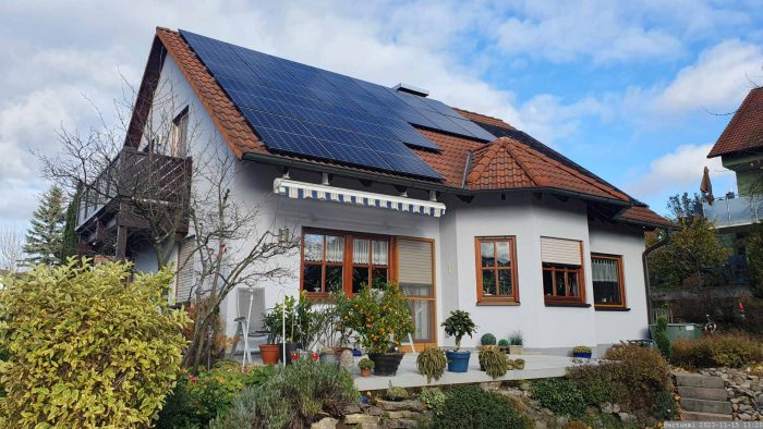 Unsere PV-Anlage am 15. November 2023