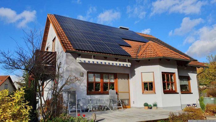 Unsere PV-Anlage am 19. November 2023