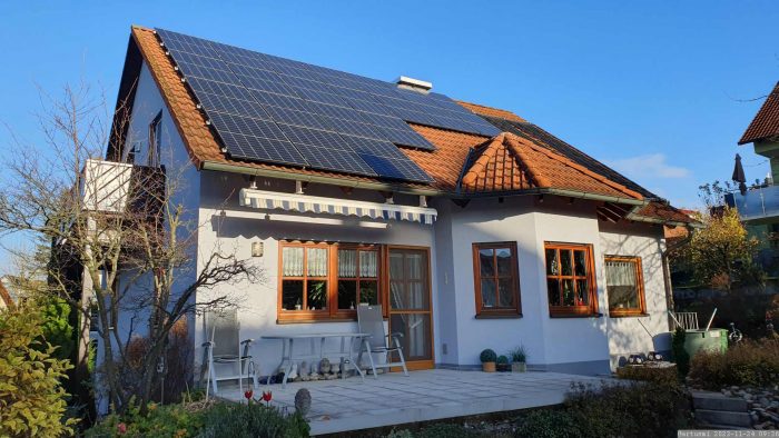 Unsere PV-Anlage am 24. November 2023