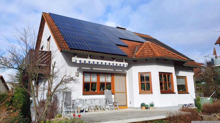 Unsere PV-Anlage am 13. Dezember 2023