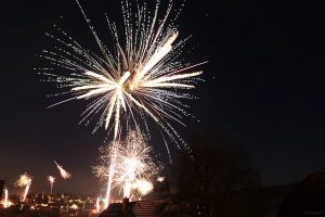 Feuerwerk in Eisingen am 1. Januar 2024