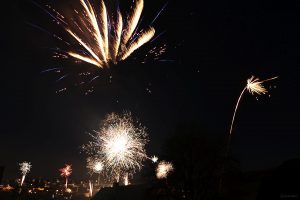 Feuerwerk in Eisingen am 1. Januar 2024