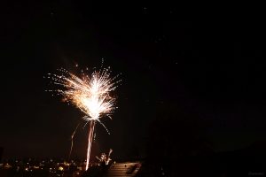 Feuerwerk in Eisingen am 1. Januar 2024