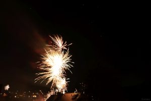 Feuerwerk in Eisingen am 1. Januar 2024