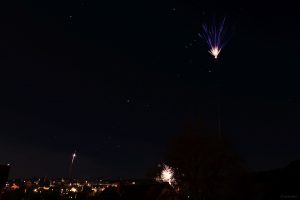 Feuerwerk in Eisingen am 1. Januar 2024