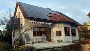 Unsere PV-Anlage am 6. Januar 2024
