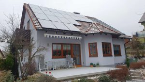 Unsere PV-Anlage am 13. Januar 2024
