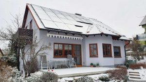 Unsere PV-Anlage am 15. Januar 2024