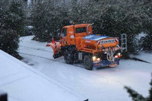 Winterdienst am 18. Januar 2024 in Eisingen